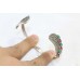 Sterling Silver 925 Bracelet Bangle Marcasite gem zircon stones P 659